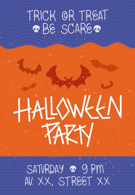 Halloween party plakat projekt