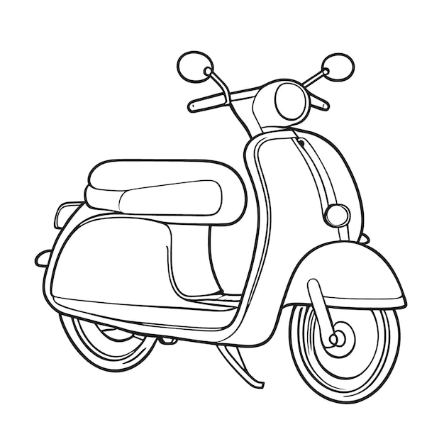 ilustracja wektorowa Vespa