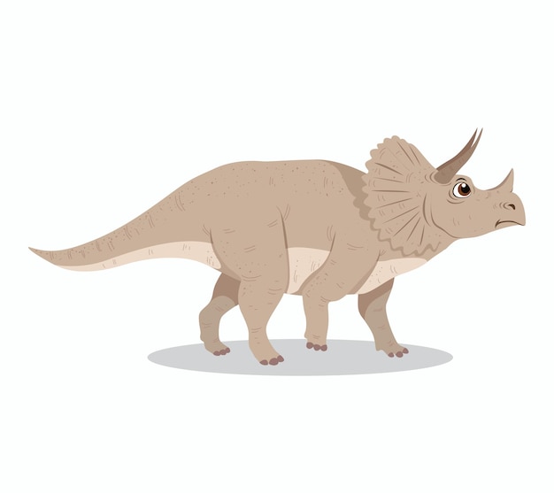 Wektor projekt ilustracja kreskówka triceratops