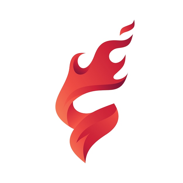 Szablon Logo Fire S Letter