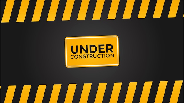 Vector of Under Construction Background Dobry dla treści ostrzegawczych dowolnego tła itp