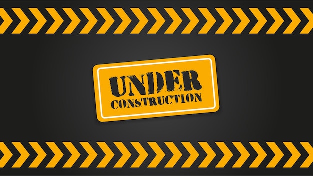 Vector of Under Construction Background Idealny do treści ostrzegawczych uwagi itp.