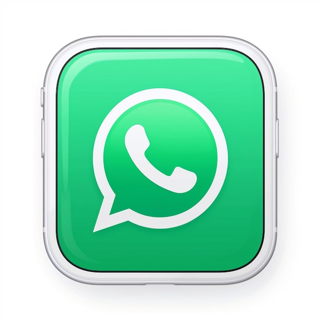 Zdjęcie 3d ikona whatsapp