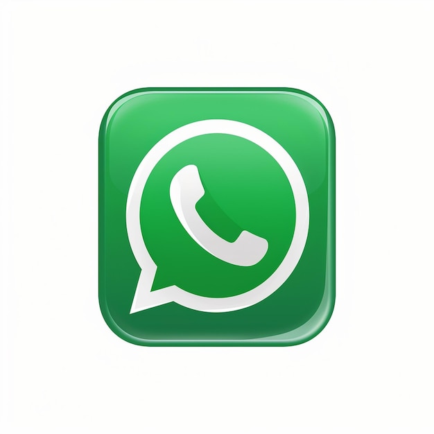 Zdjęcie 3d ikona whatsapp