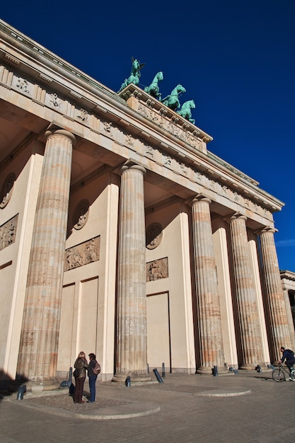 Zdjęcie bramy brandenburskie w berlinie, niemcy