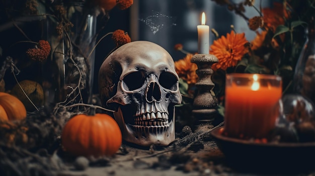 Halloween najstraszniejszy dzień w roku Generacyjna sztuczna inteligencja