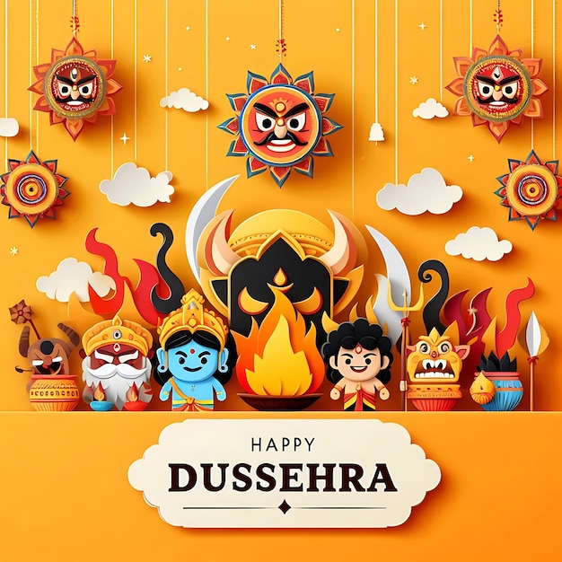 Zdjęcie ilustracja dussehra tło