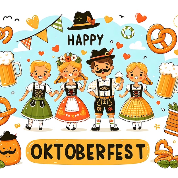 Zdjęcie ilustracja oktoberfest