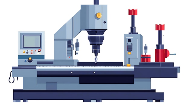 Zdjęcie narzędzia maszynowe cnc z automatycznym systemem