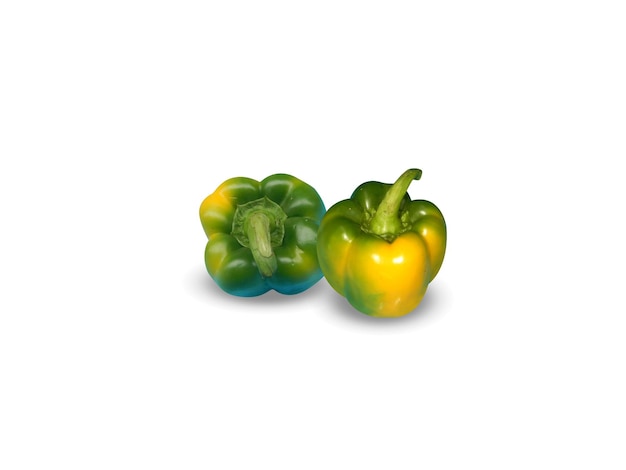 Zdjęcie papryka capsicum annuum lub chili na białym tle