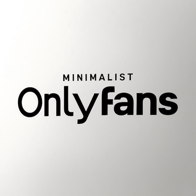 Zdjęcie stylistyczne logo onlyfans z nowoczesnym projektem