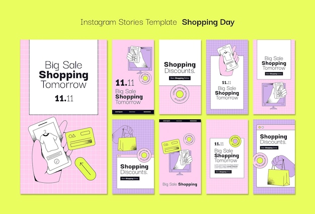 PSD gratuito 11.11 vendita flash storie di instagram