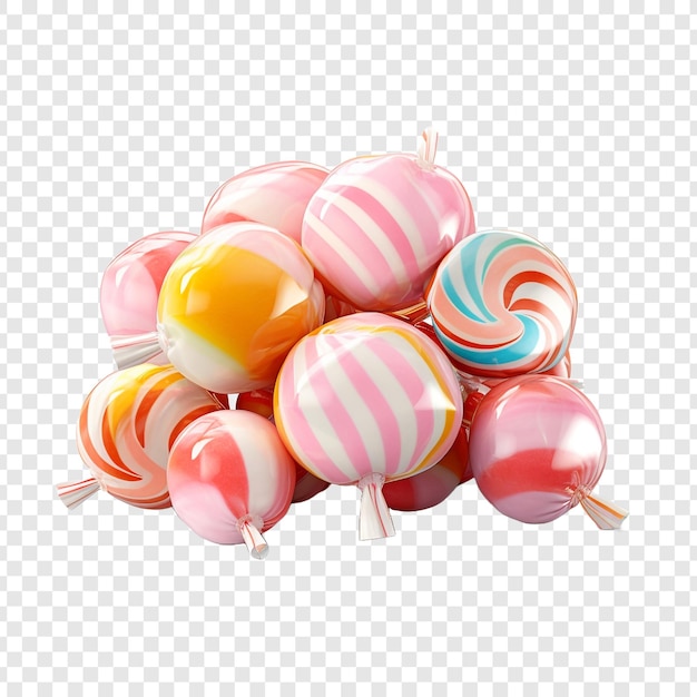 Gratis PSD 3d candy geïsoleerd op transparante achtergrond