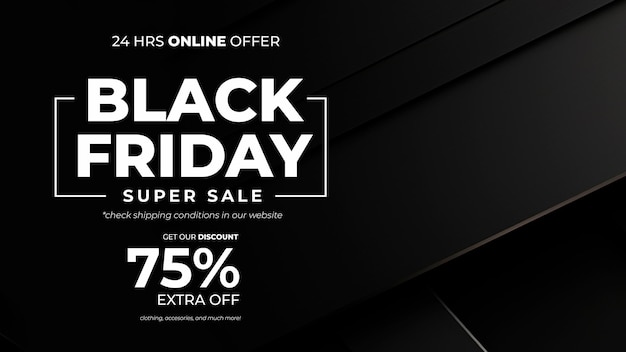 PSD gratuito black friday sale con sfondo astratto