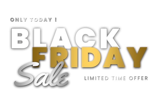 PSD gratuito design della promozione del black friday isolato