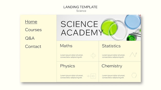 PSD gratuito disegno del modello scientifico