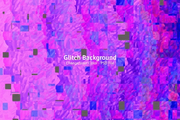 PSD gratuito è possibile modificare il colore di sfondo della sovrapposizione di giochi con glitch rosa