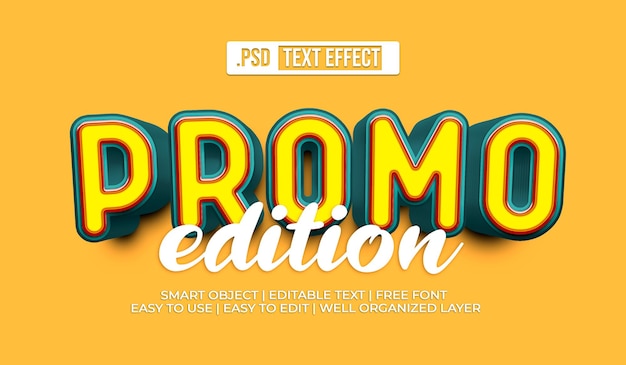 PSD gratuito effetto stile testo promozionale