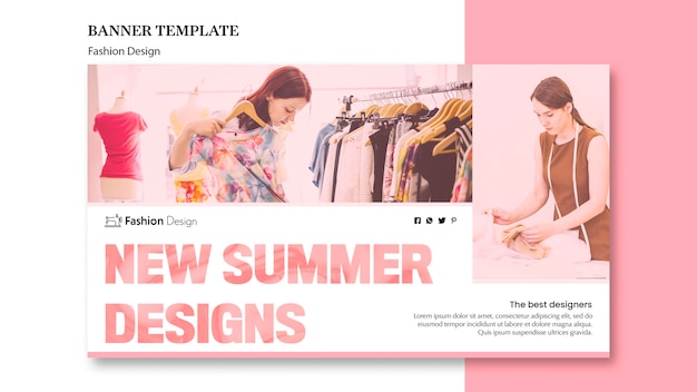 PSD gratuito fashion design banner design