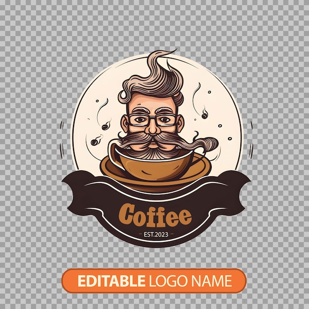 PSD gratuito logo della caffetteria psd