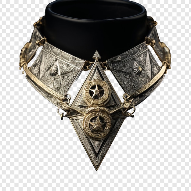 Gratis PSD masonic collar geïsoleerd op transparante achtergrond