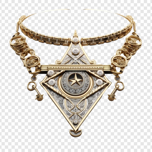 Gratis PSD masonic collar geïsoleerd op transparante achtergrond