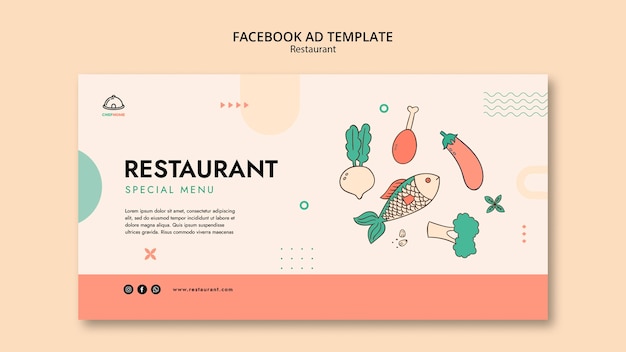 PSD gratuito modello di ristorante asiatico design piatto