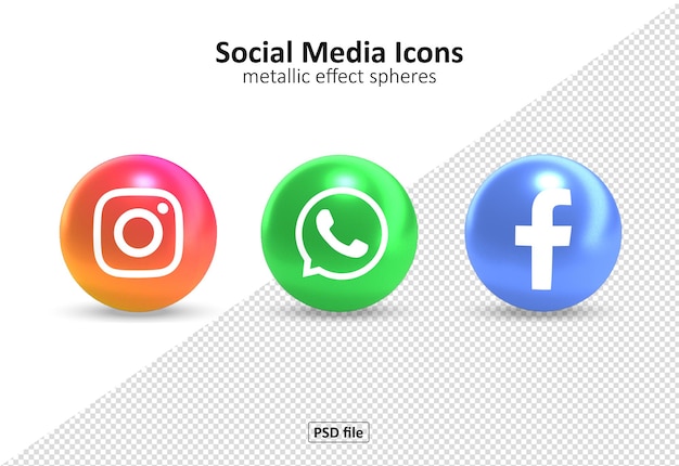 Gratis PSD pakket met sociale media-pictogrammen