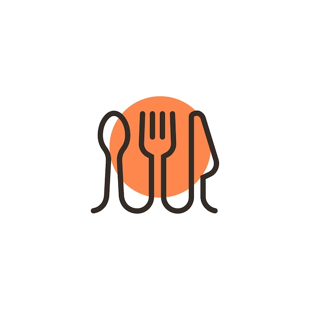 PSD gratuito progettazione del logo del ristorante.