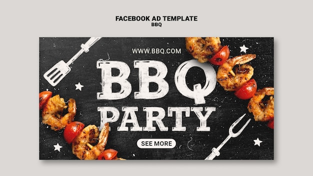 PSD gratuito progettazione del modello di barbecue