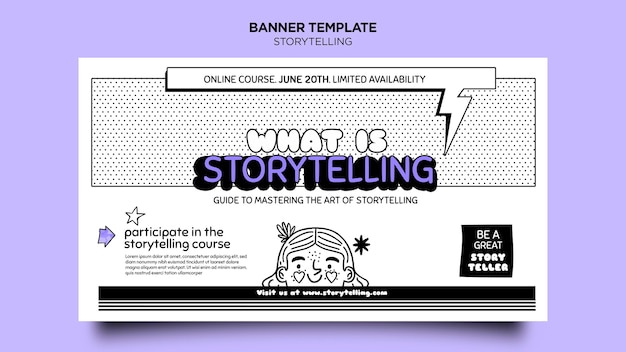 Gratis PSD storytelling voor marketingbannermalplaatje