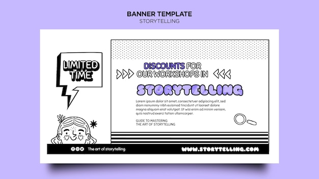 Gratis PSD storytelling voor marketingbannermalplaatje