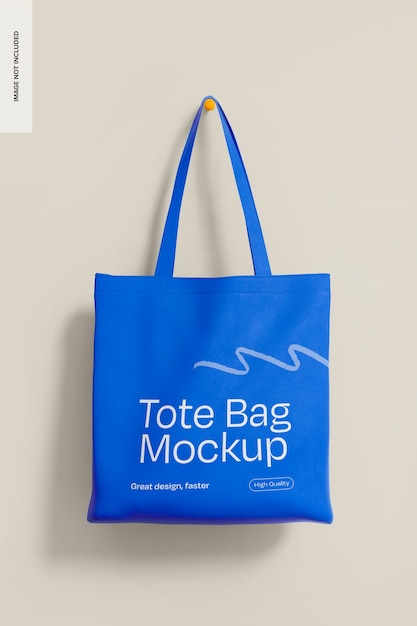 Gratis PSD tote zak mockup hangen