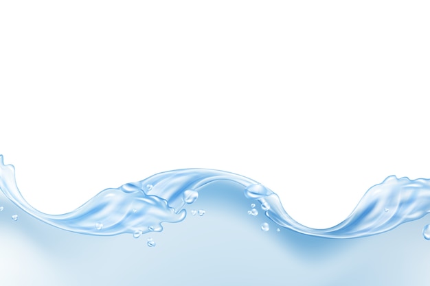 Gratis PSD water splash geïsoleerd