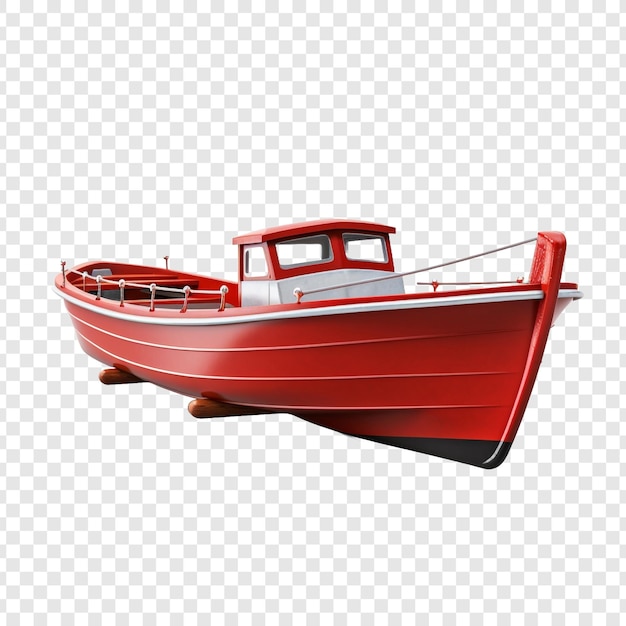 PSD gratuit 3d bateau isolé sur fond transparent