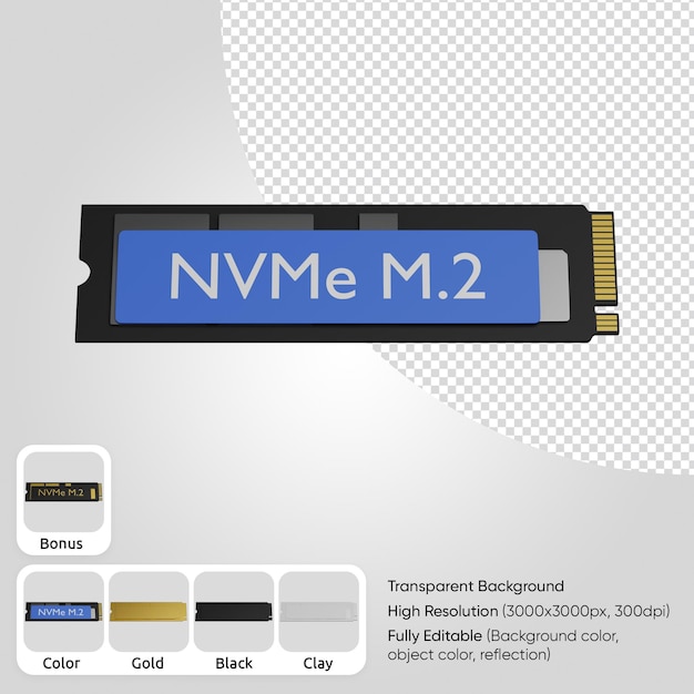 PSD gratuit 3d nvme ssd