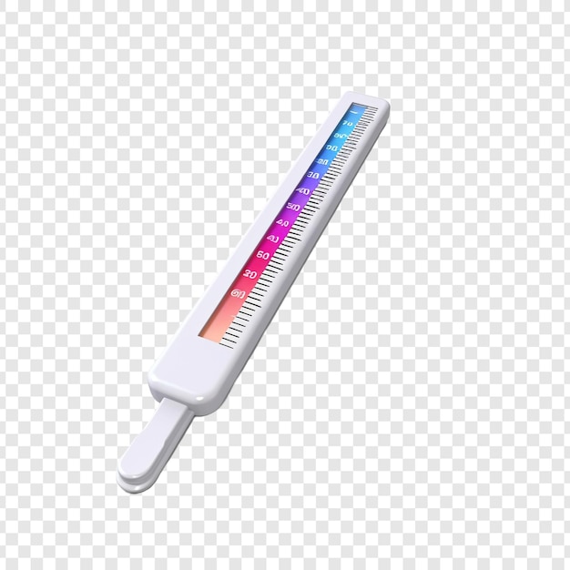 PSD gratuit 3d thermomètre médical isolé sur fond transparent