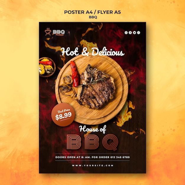 Affiche pour barbecue