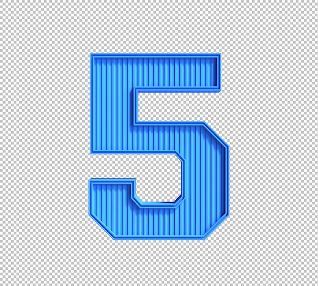 PSD gratuit alphabet 3d sur fond transparent