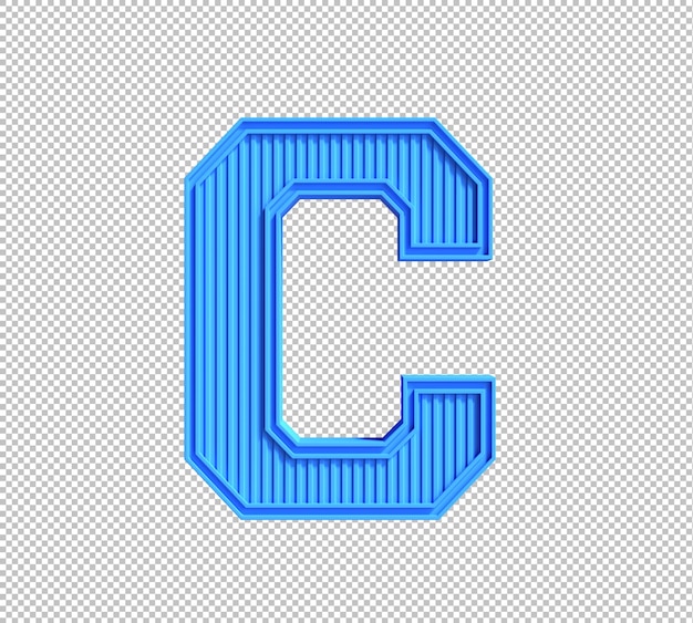 PSD gratuit alphabet 3d sur fond transparent