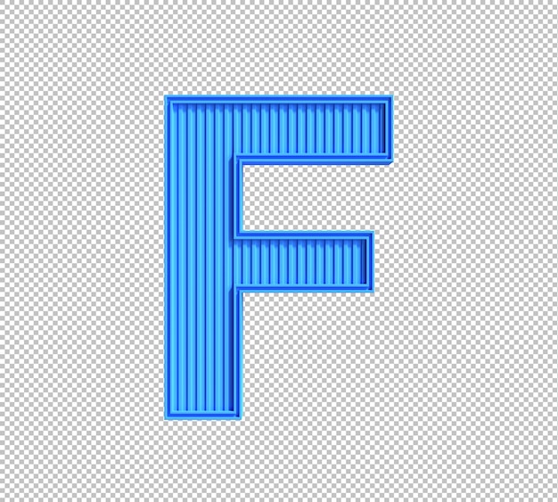 PSD gratuit alphabet 3d sur fond transparent