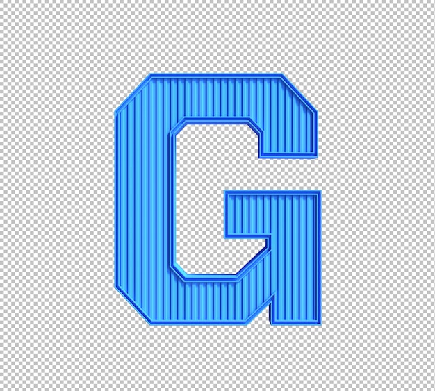 PSD gratuit alphabet 3d sur fond transparent