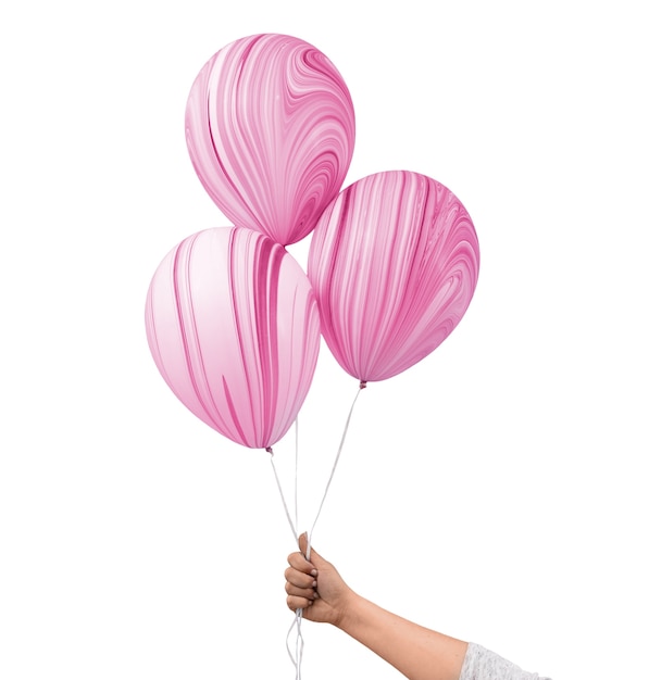 PSD gratuit ballons de différentes couleurs isolés