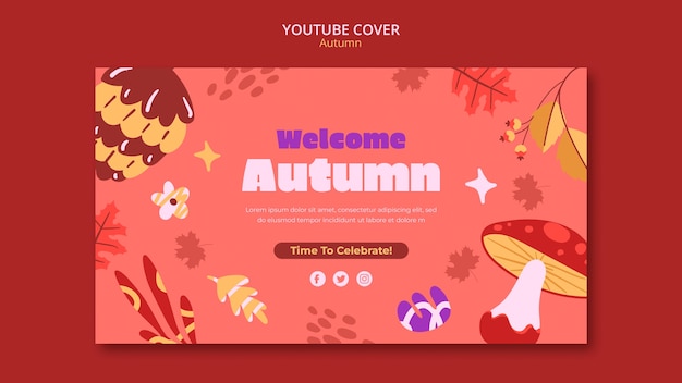 Bonjour la couverture youtube de la saison d'automne