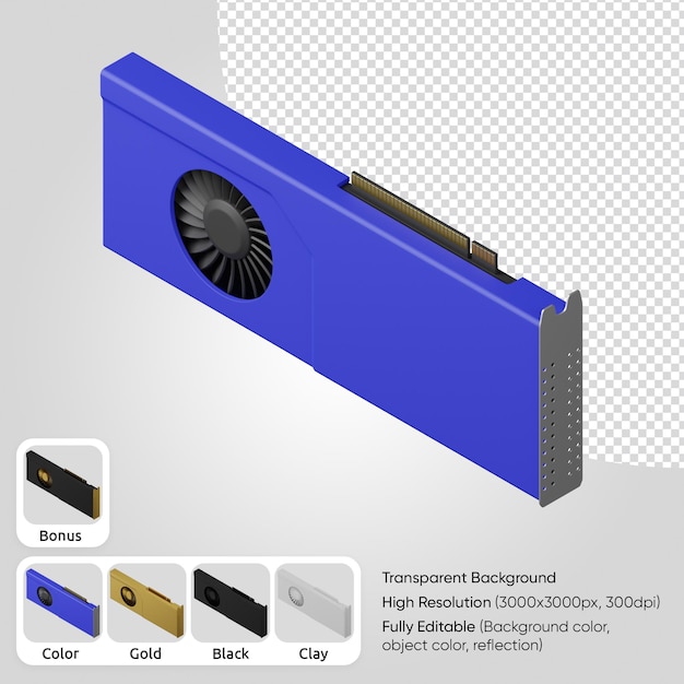 PSD gratuit carte graphique 3d