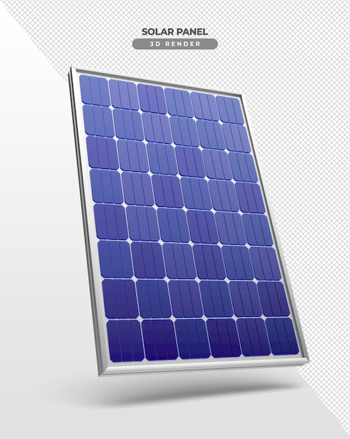 PSD gratuit cartes d'énergie solaire en rendu réaliste 3d