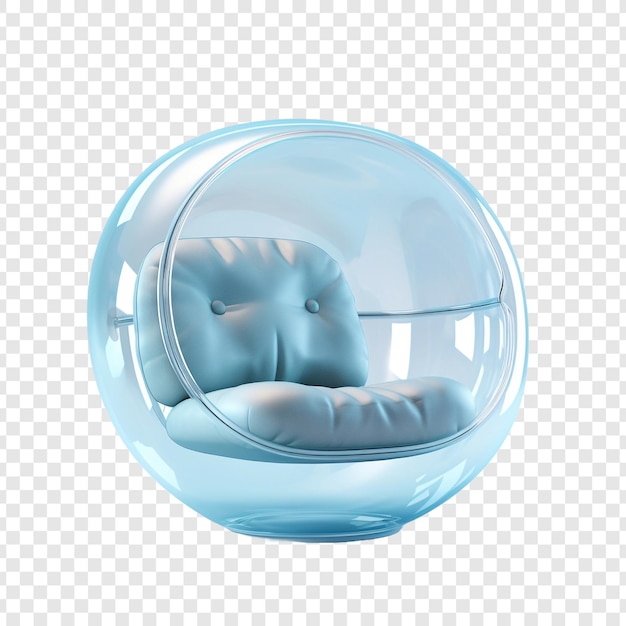 PSD gratuit une chaise à bulles isolée sur un fond transparent