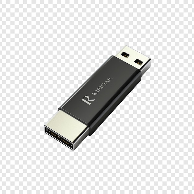 PSD gratuit clé usb isolée sur fond transparent