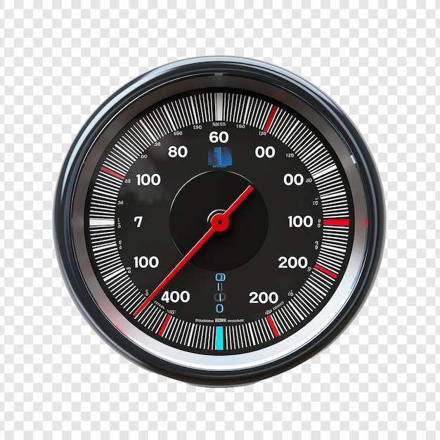 PSD gratuit compteur de vitesse isolé sur fond transparent