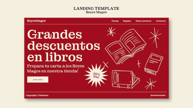 PSD gratuit conception du modèle de reyes magos